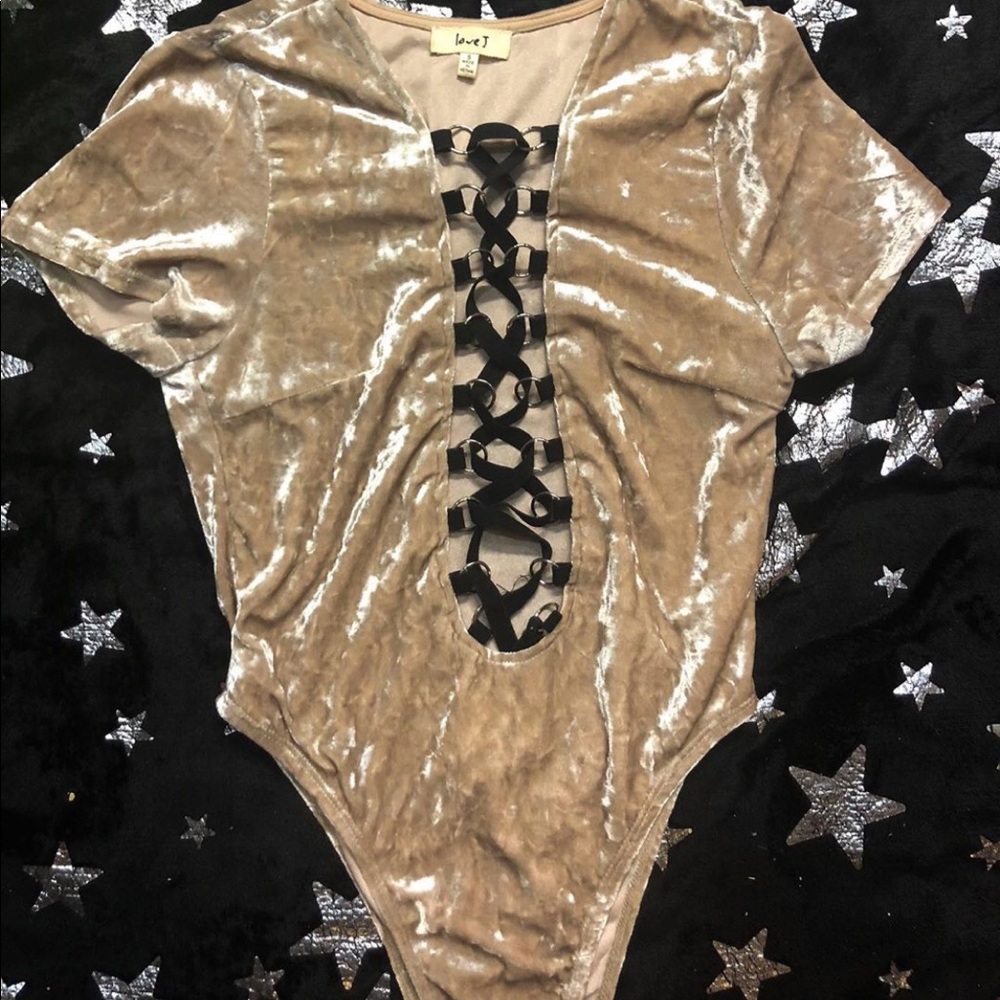Velvet body suit